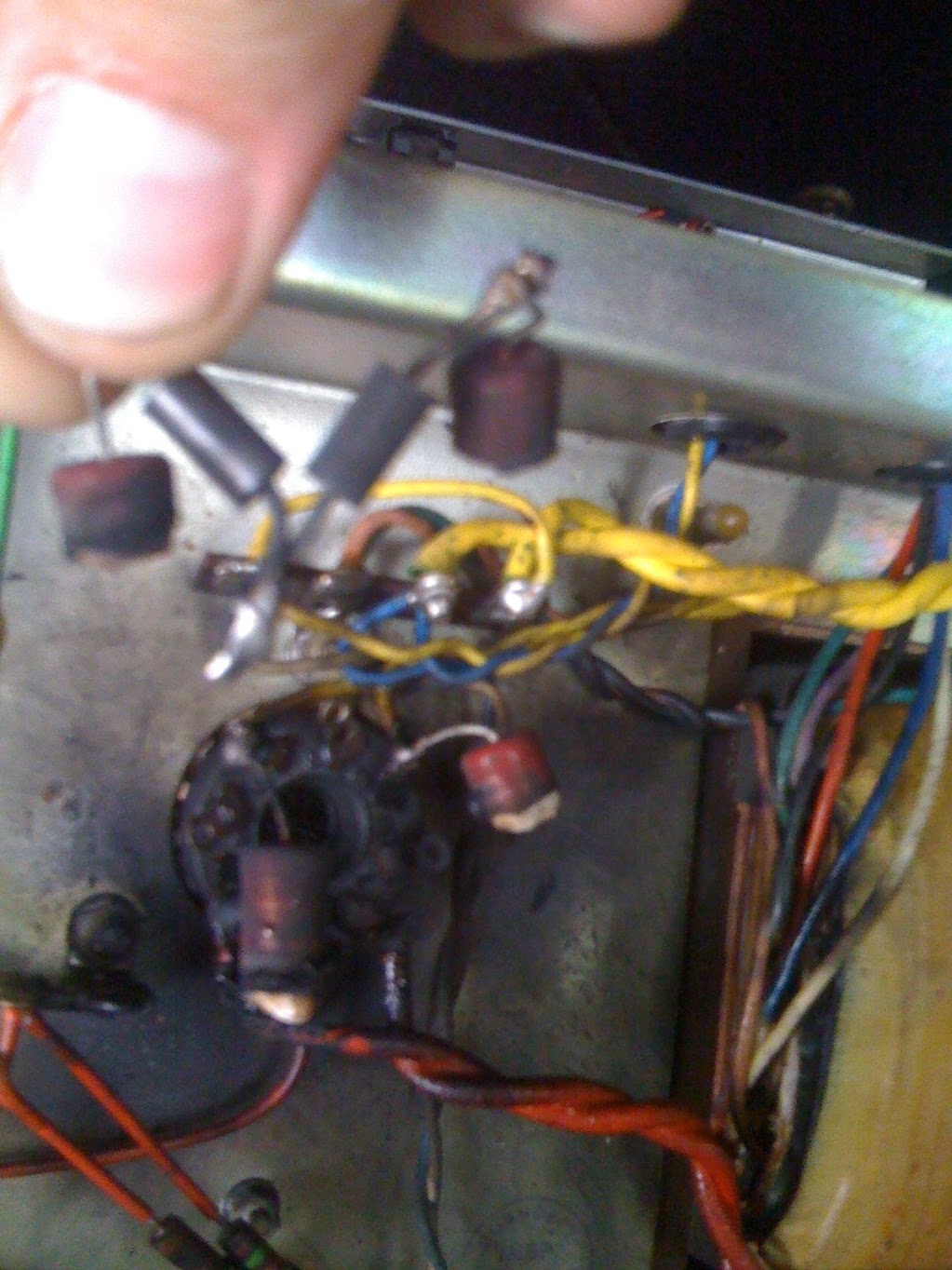 burnt resistor as result of poor servicing
