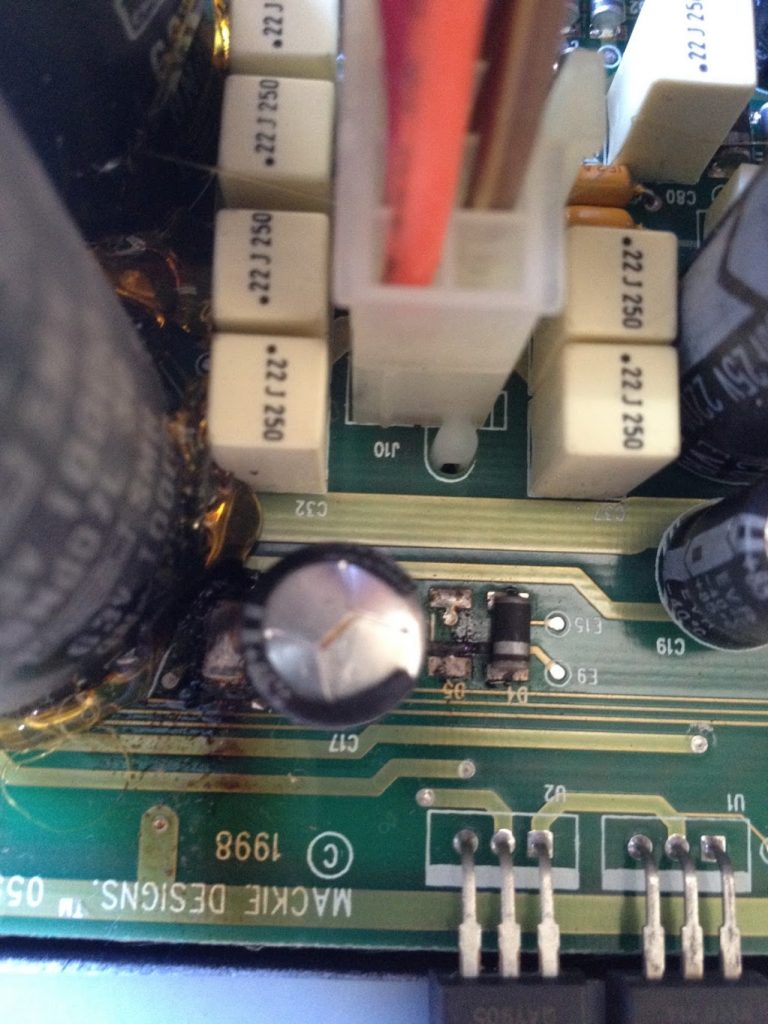 Exploding Capacitors! Sickamps Guitar Amp Repair Harlow Essex