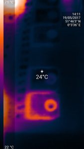 Mosfet thermal imaging